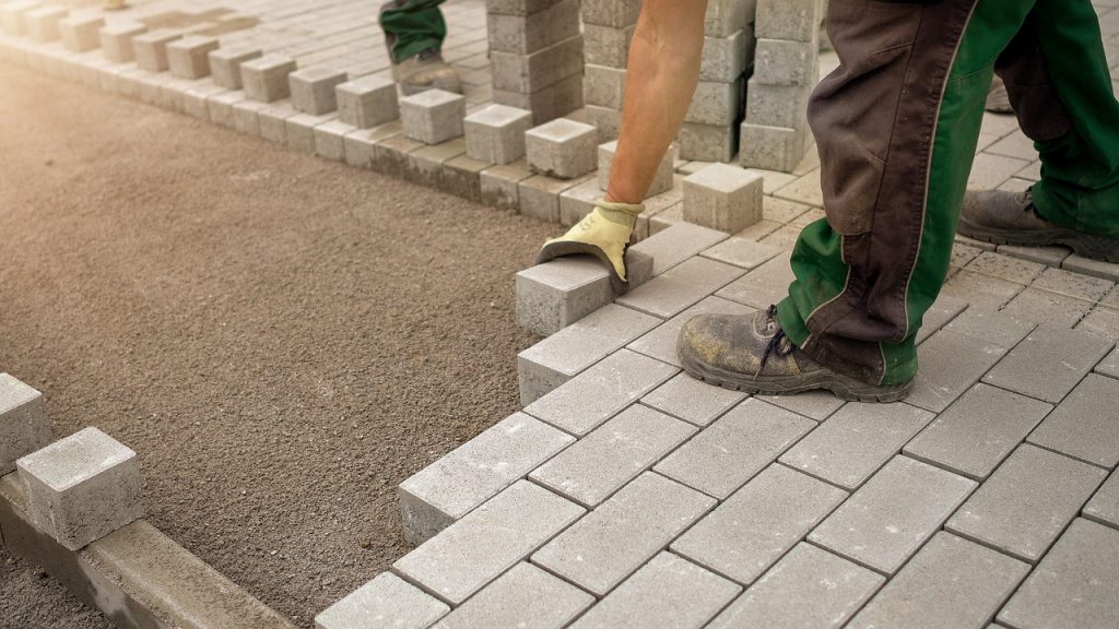 pose de pavé